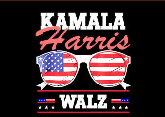 Kamala Harris Walz PNG, Kamala Harris Tim Waltz 2024 PNG, Harris Waltz 2024 PNG