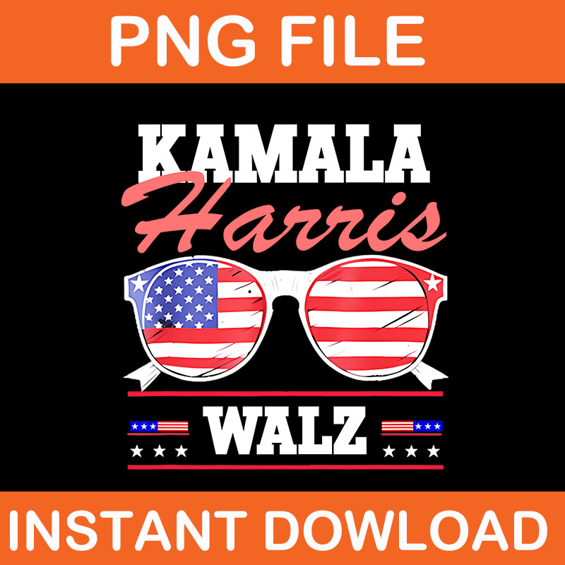 Kamala Harris Walz PNG, Kamala Harris Tim Waltz 2024 PNG, Harris Waltz 2024 PNG