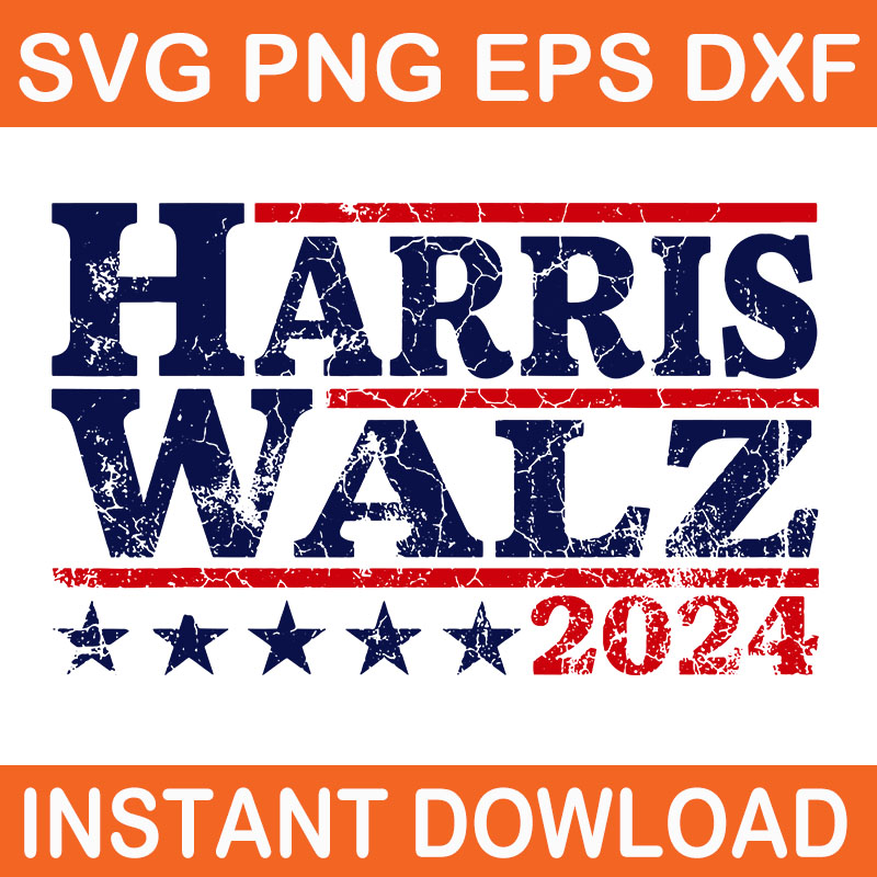 Harris Waltz 2024 SVG, Harris Waltz 2024 Election Kamala Harris Tim Waltz 2024 SVG