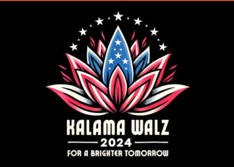 Kamala Walz 2024 For A Brighter Tomorrow PNG