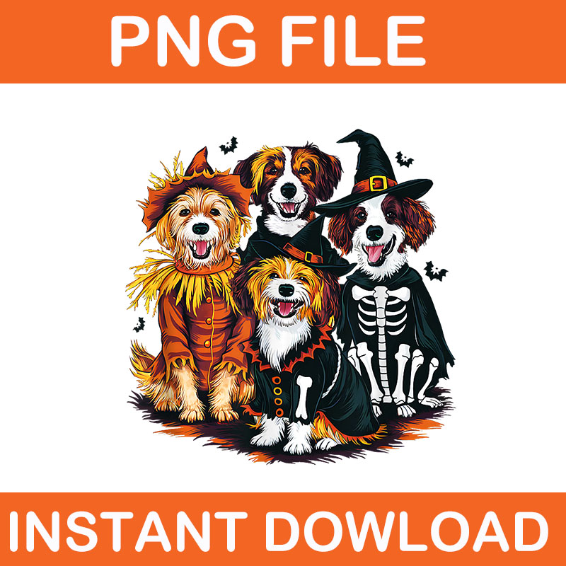 Bundle Halloween Spooky PNG, Ghost Spooky Coffee PNG, Ghost Walking Dog PNG