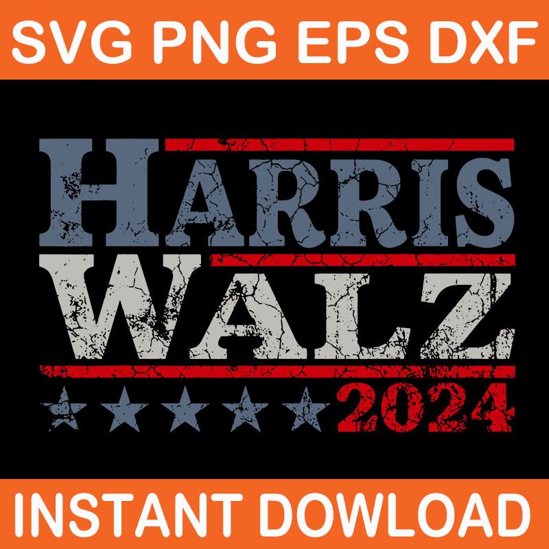 Harris Waltz 2024 SVG, Harris Waltz 2024 Election Kamala Harris Tim Waltz 2024 SVG