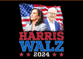 Harris Waltz 2024 PNG, Harris Waltz 2024 Election Kamala Harris Tim Waltz 2024 PNG