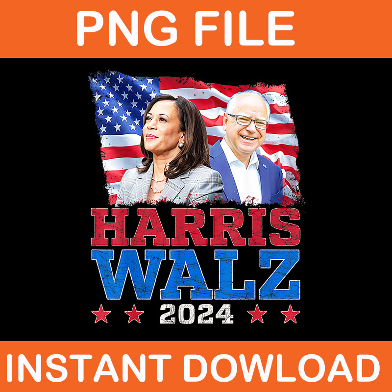 Harris Waltz 2024 PNG, Harris Waltz 2024 Election Kamala Harris Tim Waltz 2024 PNG