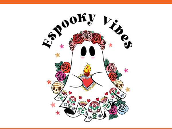 Espooky vibes maestra halloween spanish mexican teacher png vector clipart