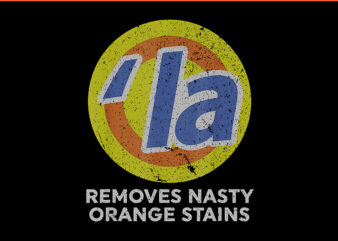 Comma La PNG , La Removes Nasty Orange Stains PNG