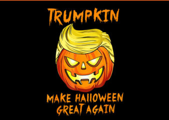 Trumpkin Make Halloween Great Again 2024 PNG, Trump Halloween PNG