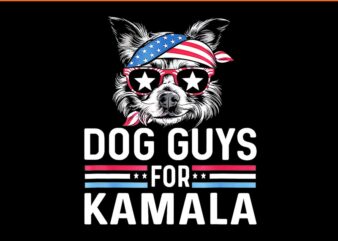 Dog Guys For Kamala PNG t shirt vector illustration