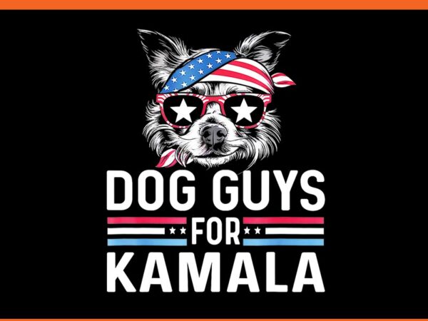 Dog guys for kamala png t shirt vector illustration