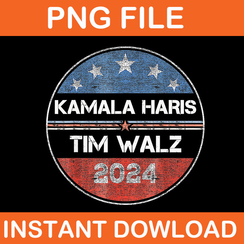 Kamala Harris Walz PNG, Kamala Harris Tim Waltz 2024 PNG, Harris Waltz 2024 PNG