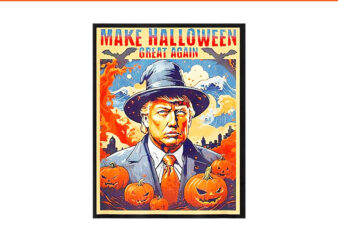 Trumpkin Make Halloween Great Again PNG, Trump Halloween 2024 PNG t shirt designs for sale