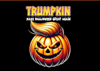 Trumpkin Make Halloween Great Again PNG, Trump Halloween 2024 PNG t shirt designs for sale