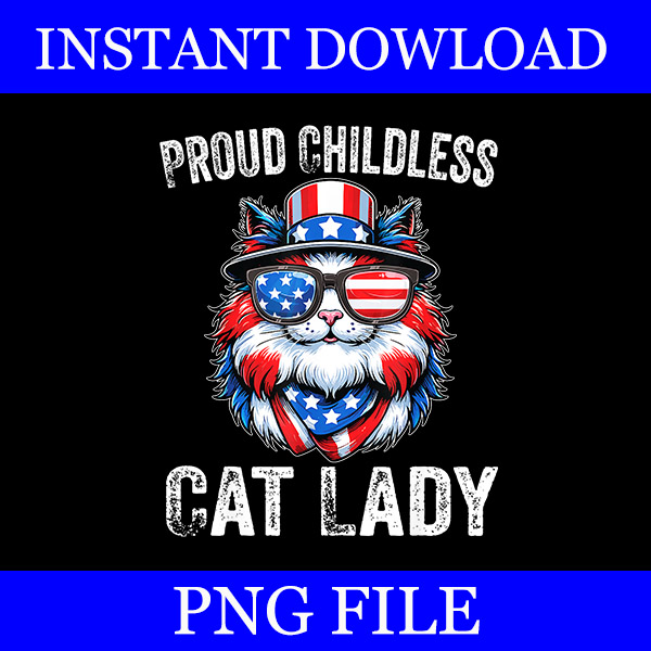 Bundle Childless Cat Lady PNG, This Childless Cat Lady Is Voting Kamala PNG,