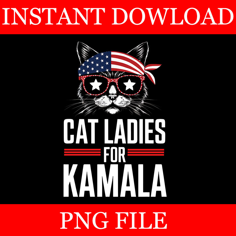 Cat Ladies For Kamala PNG