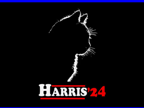 Cat ladies for kamala svg, cat kamala harris 2024 svg t shirt vector file