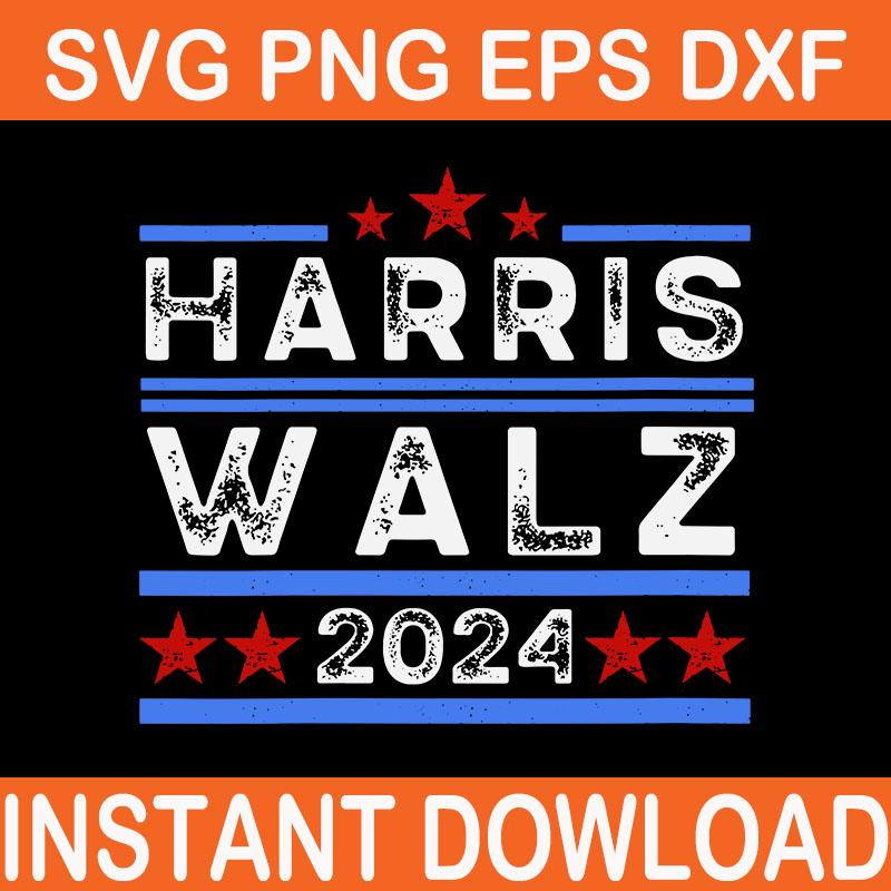 Harris Waltz 2024 SVG, Harris Waltz 2024 Election Kamala Harris Tim Waltz 2024 SVG