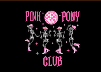 Pink Pony Club PNG, Pink Pony Club Skeleton PNG