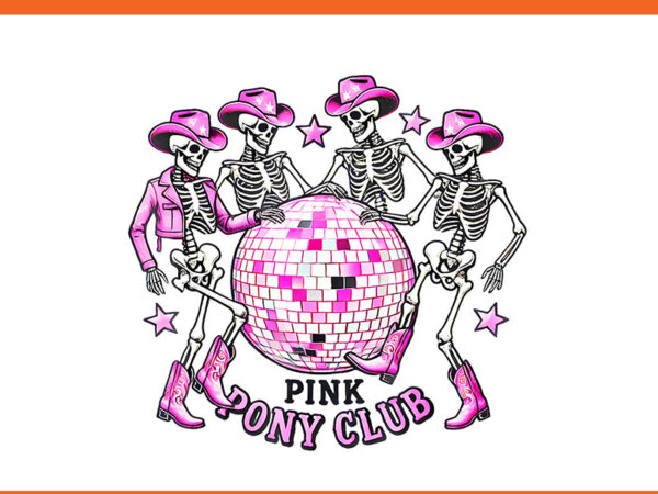 Halloween pink pony club cowgirl western birthday png graphic t shirt