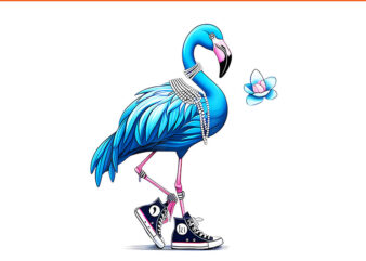 Retro Flamingo Chucks And Pearls Comma La Kamala Harris 2024 PNG t shirt design online