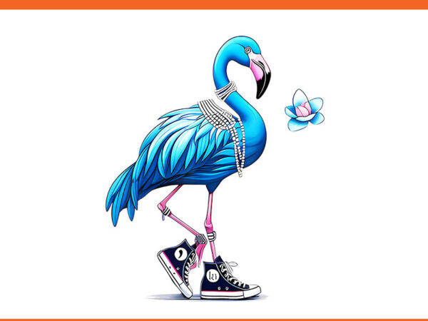 Retro flamingo chucks and pearls comma la kamala harris 2024 png t shirt design online