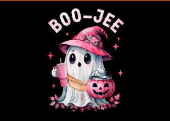 Boujee Boo Jee Spooky Ghost Pink Halloween Pumpkin PNG t shirt template