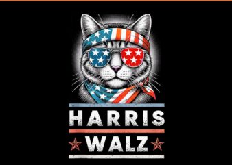 Cat Harris Walz 2024 PNG