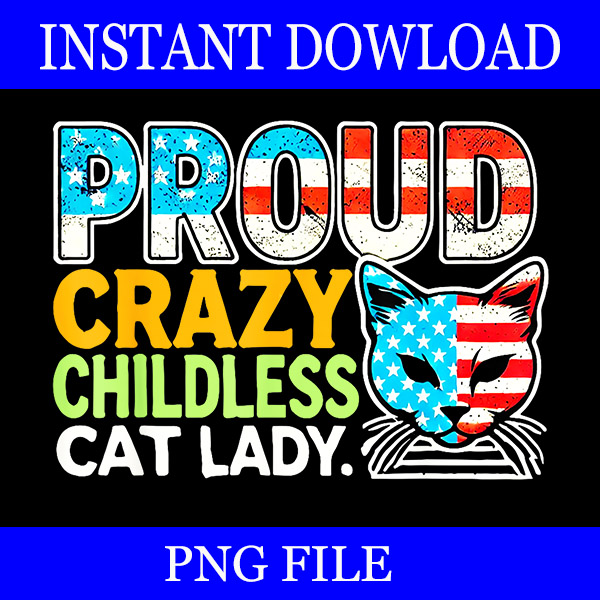 Bundle Childless Cat Lady PNG, This Childless Cat Lady Is Voting Kamala PNG,