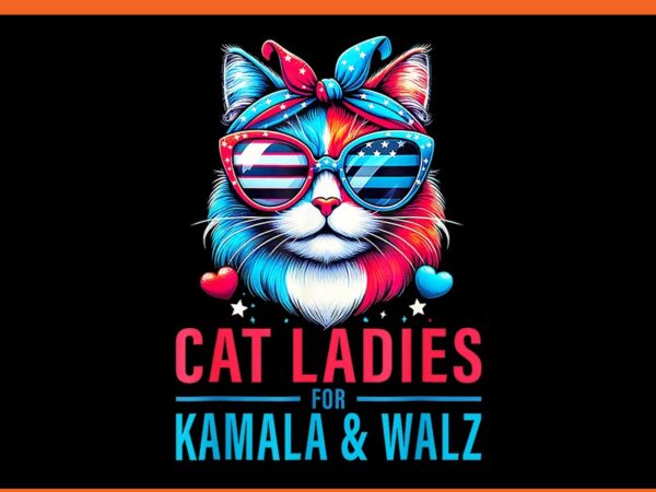 Harris waltz cat lady 2024 png graphic t shirt