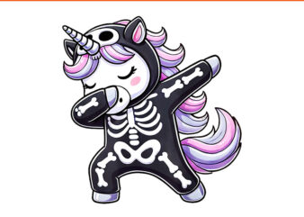 Spooky Unicorn Halloween PNG