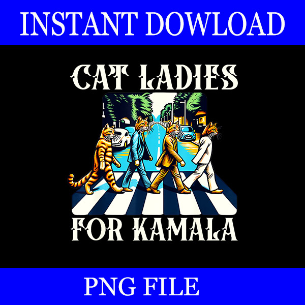 Bundle Childless Cat Lady PNG, This Childless Cat Lady Is Voting Kamala PNG,