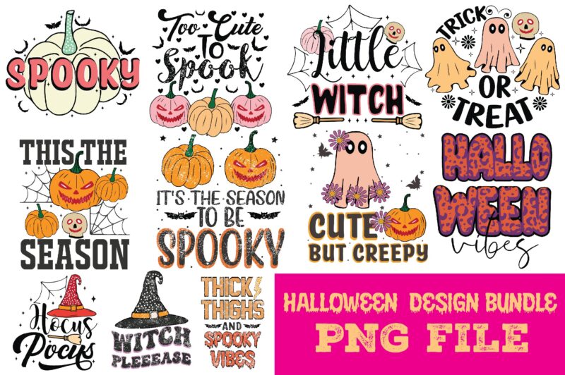 HALLOWEEN PNG DESIGN BUNDLE