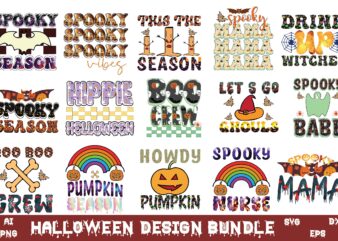 HALLOWEEN SUBLIMATION DESIGN BUNDLE