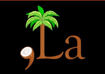 Comma La Coconut PNG, Comma La PNG