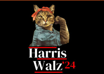 Harris Waltz 2024 Cat Lady PNG, Cat Lady Kamala Harris 2024 PNG