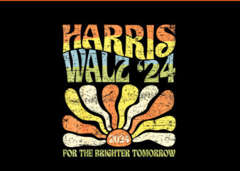 Kamala Harris 2024 For A Brighter Tomorrow PNG t shirt vector art