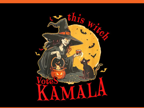 This witch vote kamala harris png, kamala harris halloween png t shirt designs for sale