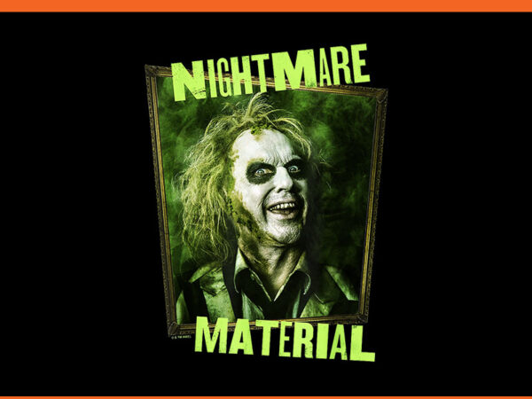 Beetlejuice beetlejuice nightmare material face portrait png t shirt template