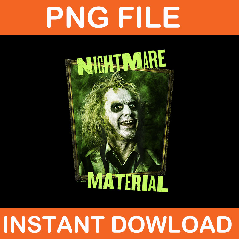 Beetlejuice Beetlejuice Nightmare Material Face Portrait PNG