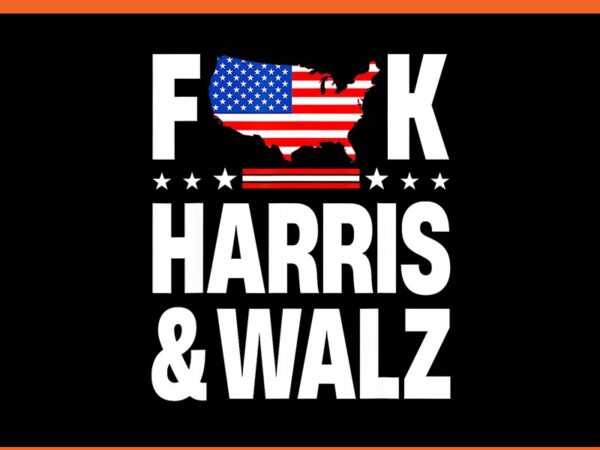 Anti kamala harris and tim walz 2024 presidential election png t shirt vector