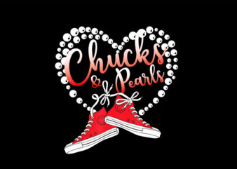 Chucks And Pearls PNG, Kamala Harris PNG t shirt vector file