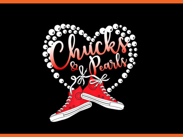 Chucks and pearls png, kamala harris png t shirt vector file