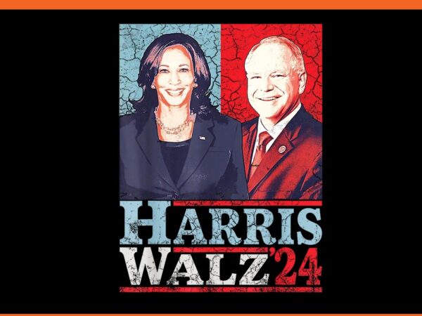 Harris waltz 2024 kamala harris png graphic t shirt