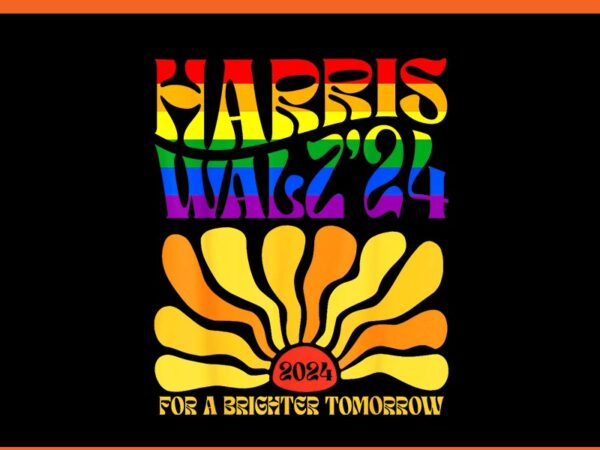 Harris waltz 2024 for a brighter tomorrow png graphic t shirt