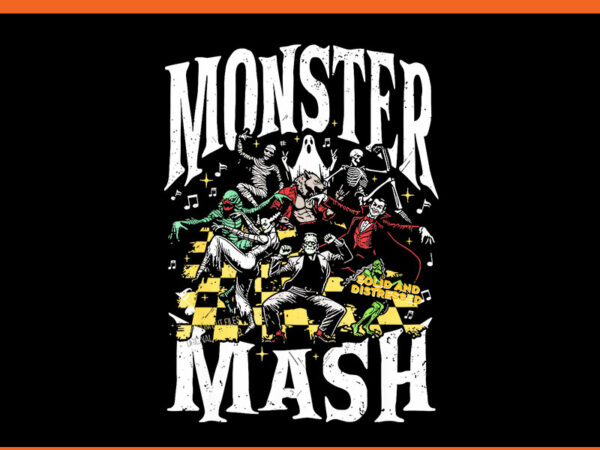 Monsters and friends fall season halloween png t shirt designs for sale