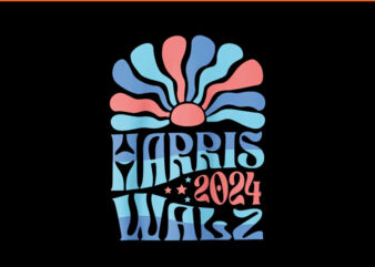 Kamala Harris 2024 For A Brighter Tomorrow PNG, Kamala Harris Walz 2024 PNG t shirt vector art