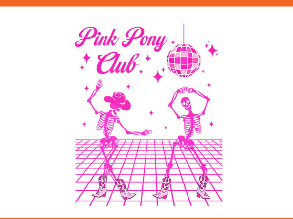 Halloween pink pony club cowgirl western birthday png graphic t shirt