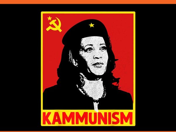 Awesome kamala harris kammunism 2024 png t shirt vector