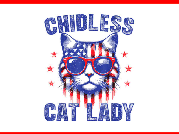 Childless cat lady png t shirt vector file