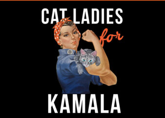 Cat Ladies For Kamala 2024 PNG