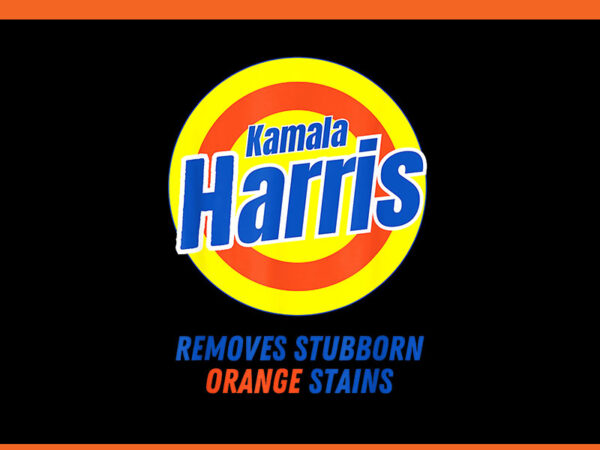 Kamala harris removes stubborn orange stains png t shirt vector art